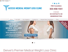 Tablet Screenshot of accessmedicalweightloss.com